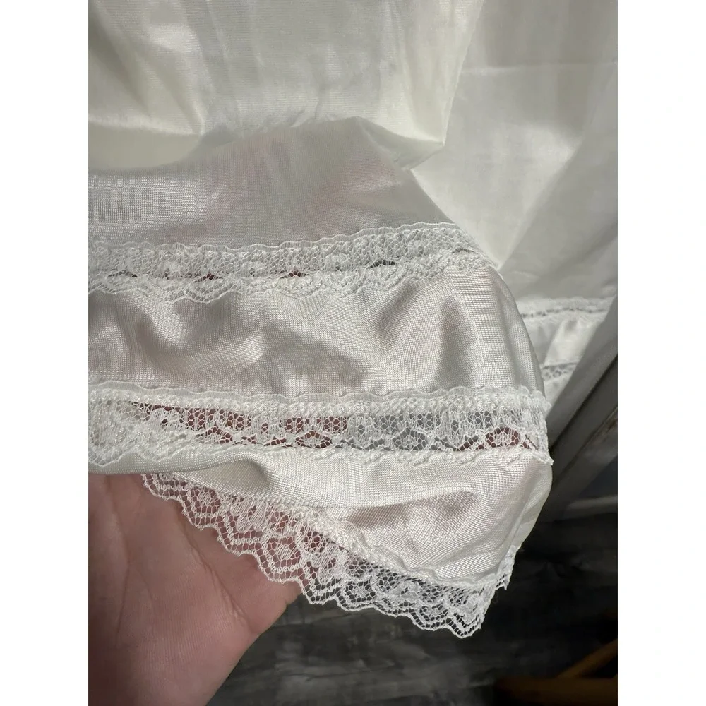 Adonna Size 42 Dress Slip Night Gown White‎ Jc Penny's Vintage White Satin Sexy